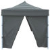 Carpa de fiestas pop-up plegable con 8 paredes antracita 3x9 m