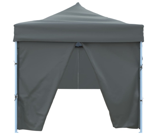 Carpa de fiestas pop-up plegable con 8 paredes antracita 3x9 m