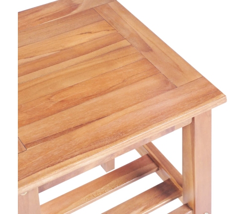 Mesa de centro madera maciza de teca 40x40x50 cm