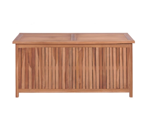 vidaXL Caja de almacenaje de jardín madera maciza de teca 120x50x58 cm