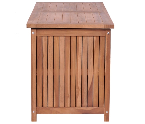 Caja de almacenaje de jardín madera maciza de teca 120x50x58 cm