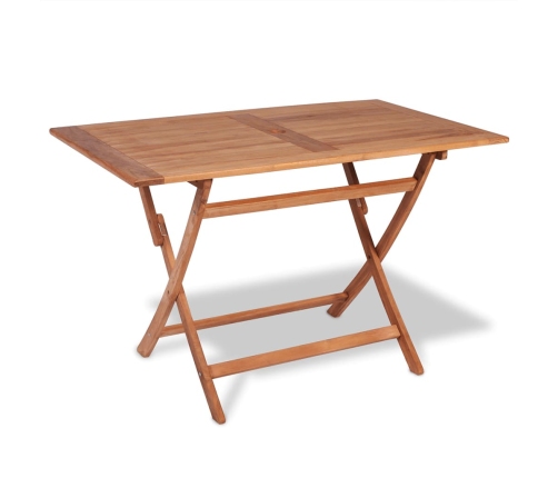 Conjunto de comedor de jardín 5 piezas madera maciza de teca