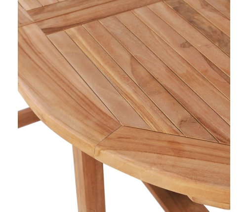 Mesa de jardín extensible madera teca maciza (110-160)x80x75cm