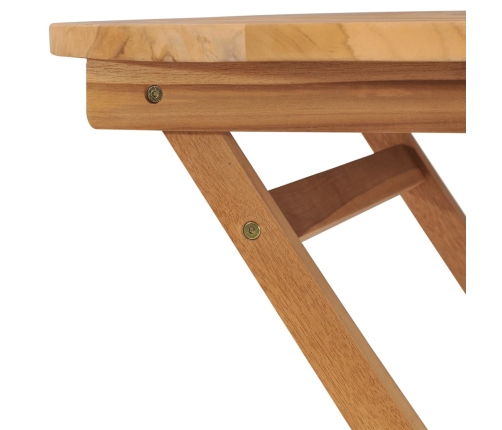 Mesa de jardín plegable madera de teca maciza 85x76 cm