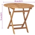 vidaXL Mesa de jardín plegable madera de teca maciza 85x76 cm