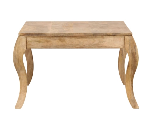 Mesa de centro de madera de mango maciza 110x60x40 cm