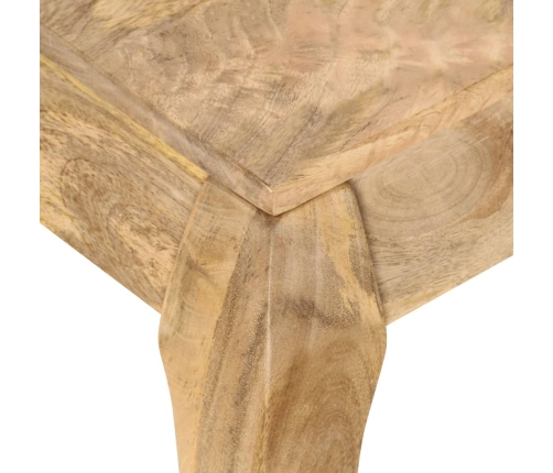 Mesa de centro de madera de mango maciza 116x66x41 cm