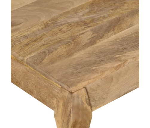 Mesa de centro de madera de mango maciza 116x66x41 cm