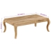 vidaXL Mesa de centro de madera de mango maciza 110x60x40 cm