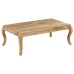 Mesa de centro de madera de mango maciza 110x60x40 cm