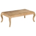 Mesa de centro de madera de mango maciza 116x66x41 cm