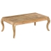 Mesa de centro de madera de mango maciza 110x60x40 cm