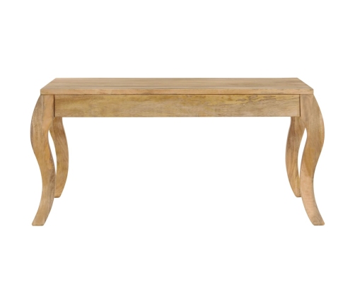 Mesa de centro de madera maciza de mango 80x80x40 cm