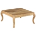 Mesa de centro de madera maciza de mango 80x80x40 cm