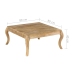 Mesa de centro de madera maciza de mango 80x80x40 cm