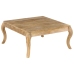 Mesa de centro de madera maciza de mango 80x80x40 cm