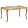 Mesa de comedor de madera maciza de mango 135x75x76 cm