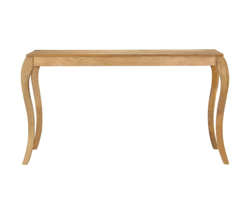 Mesa de comedor de madera maciza de mango 135x75x76 cm