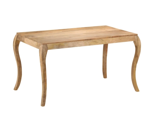 Mesa de comedor de madera maciza de mango 135x75x76 cm