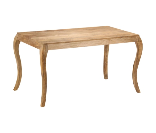 Mesa de comedor de madera maciza de mango 135x75x76 cm