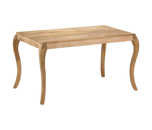 Mesa de comedor de madera maciza de mango 135x75x76 cm