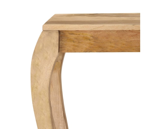 Mesa consola de madera maciza de mango 118x38x76 cm