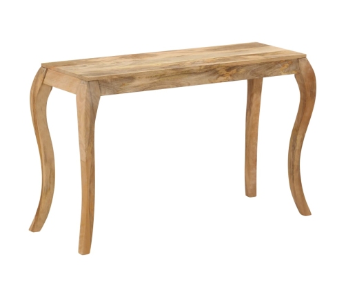 Mesa consola de madera maciza de mango 118x38x76 cm