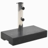 Base de sombrilla de granito rectangular negro 25 kg