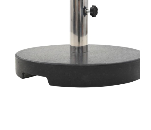 Base de sombrilla de granito redonda negra 20 kg