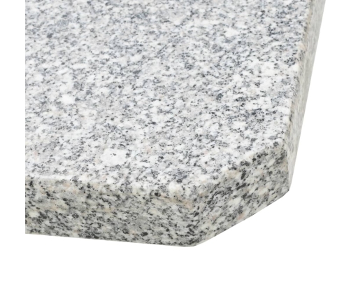 Base de peso de sombrilla de granito cuadrada gris 25 kg