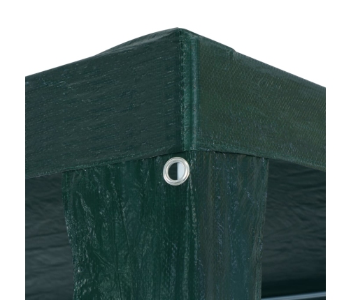 Carpa para fiestas PE verde 3x12 m