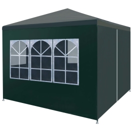 Carpa para fiestas verde 3x3 m