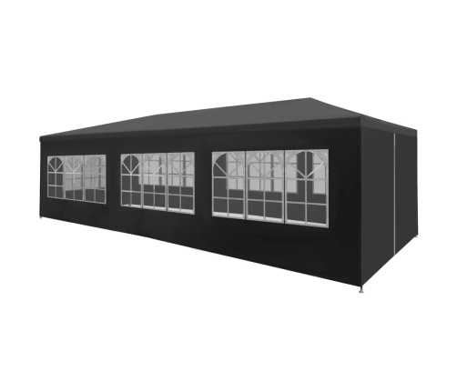 Carpa para fiestas gris antracita 3x9 m