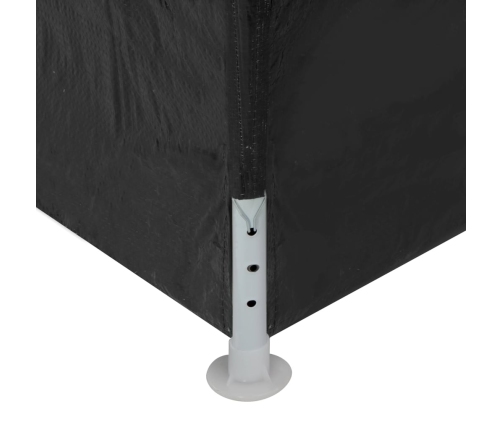 Carpa para fiestas gris antracita 3x12 m