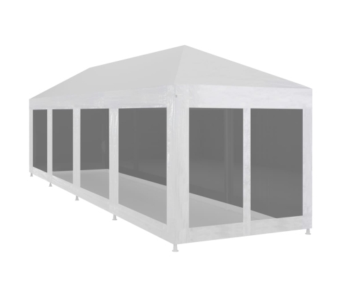 Carpa de celebraciones con 10 paredes de malla 12x3 m