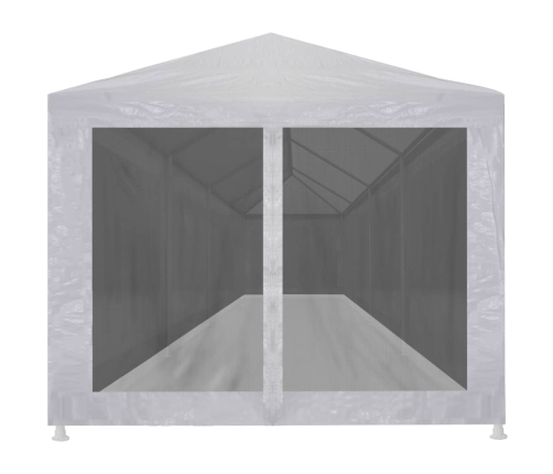 Carpa de celebraciones con 10 paredes de malla 12x3 m