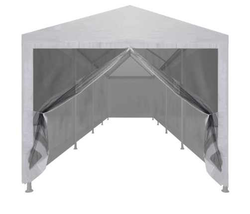 Carpa de celebraciones con 10 paredes de malla 12x3 m