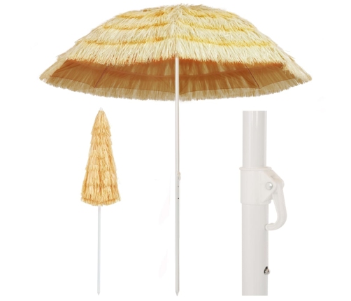 Sombrilla de playa estilo Hawaii natural 240 cm