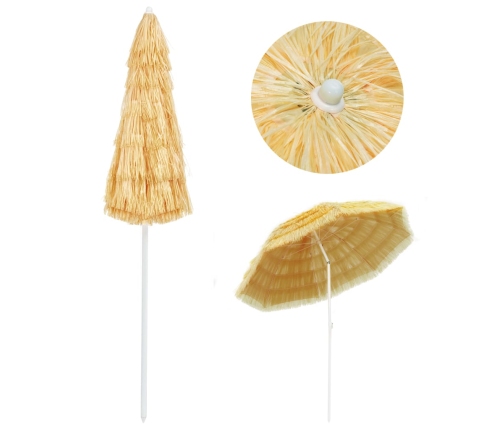 Sombrilla de playa estilo Hawaii natural 240 cm