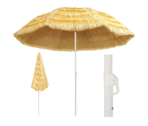 Sombrilla de playa estilo Hawaii natural 300 cm