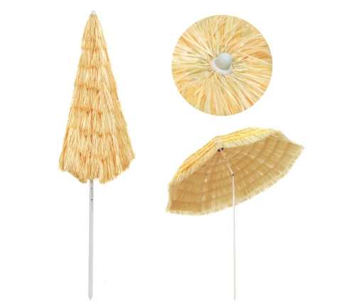 Sombrilla de playa estilo Hawaii natural 300 cm