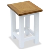 Mesa auxiliar de madera maciza de roble 27x24x37 cm