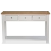 Mesa consola de madera de roble maciza 118x35x77 cm