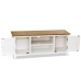 Mueble para TV madera maciza de roble 120x35x48 cm