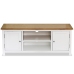 Mueble para TV madera maciza de roble 120x35x48 cm