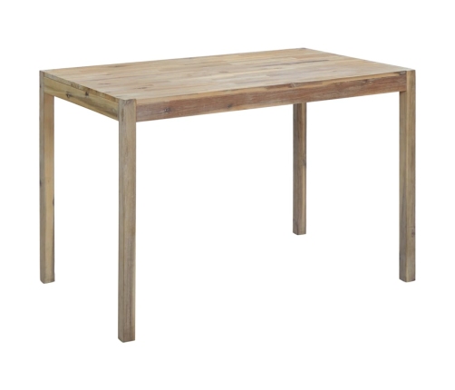 Mesa de comedor de madera maciza de acacia 120x70x75 cm