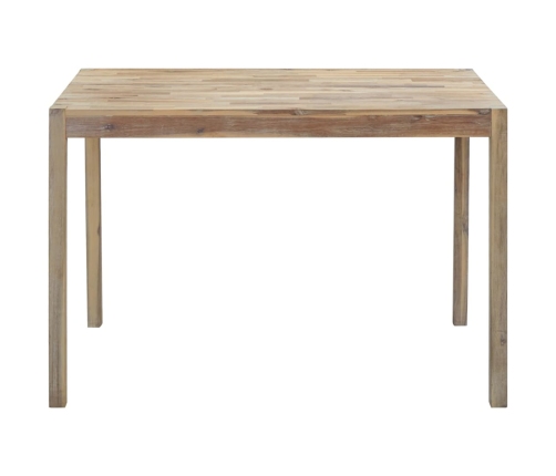 Mesa de comedor de madera maciza de acacia 120x70x75 cm