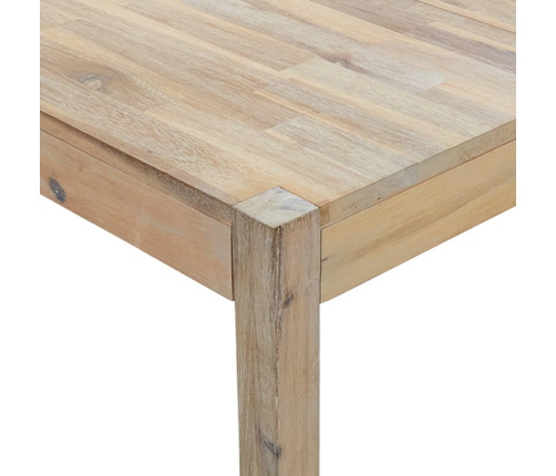 Mesa de comedor de madera maciza de acacia 120x70x75 cm