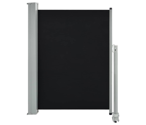 Toldo lateral retráctil para patio 100x300 cm negro