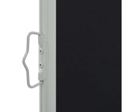 Toldo lateral retráctil para patio 100x300 cm negro
